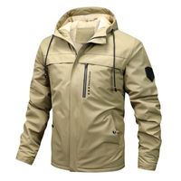 Veste d'extérieur épaisse pour homme, 6 couleurs, vente en gros, automne-hiver, coupe-vent, imperméable, respirante, chaude, avec poches, doublure polaire