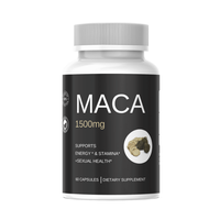Capsules OEM d'extrait de racine de maca Boosters d'énergie pour la santé des hommes et pilules d'amélioration masculine pour adultes utilisés dans la santé reproductive