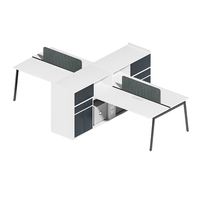 Bureau d'ordinateur modulaire de style moderne, mobilier de bureau d'usine, poste de travail en bois pour le bureau
