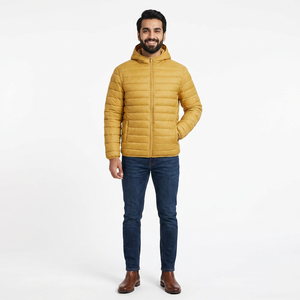 Veste matelassée de randonnée pour homme, haute qualité, rembourrage polyester-coton, manches longues - Product Image 1