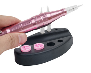 Round Silicone Ink Cup <b>Holder</b> Black Base PMU Pigment Stand Tray for Tattoo Artist Studio Use Professional Tattoo Studio Use - Product Image 6