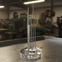 Foret à deux cannelures en carbure CNC pour le perçage profond, pour l'usinage de l'aluminium et des alliages de titane