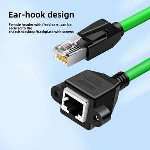 <span class=keywords><strong>สาย</strong></span>ต่อขยายเครือข่ายแลน Cat5e Cat6 RJ45 แบบตัวผู้ต่อตัวเมีย สำหรับติดตั้งบนแผงแบบสกรู 8P8C ทองแดงแบบตีเกลียว ขายส่งจากโรงงาน - Product Image 2