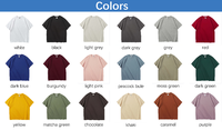 Fabricant de t-shirts personnalisés, échantillonnage rapide en 7 jours, t-shirt homme en coton lourd à épaules tombantes, impression de logo personnalisé, faible MOQ