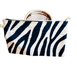 Sac fourre-tout en raphia fait main de qualité supérieure, doublure Penja, garniture en cuir, fermeture à bouton, multi-usages, simplicité urbaine quotidienne, cadeaux multi-usages - Product Image 3