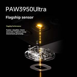 Souris de jeu sans fil ATK DragonFly A9 <span class=keywords><strong>Air</strong></span> Ultimate PAW3950 Ultra 42000DPI 750IPS 8KHz RGB Design ergonomique Opto-électronique USB - Product Image 2