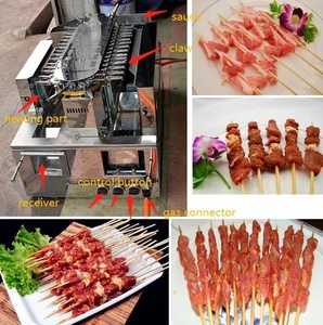 Barra Giratoria Automática Marca NP.B.<span class=keywords><strong>O</strong></span>. Máquina para Yakitori, Máquina Automática para Asar Brochetas Giratorias, Parrilla para <span class=keywords><strong>Kebab</strong></span> - Product Image 2
