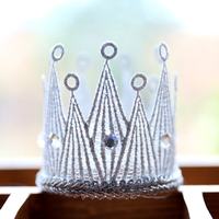 Serre-tête Bébé Accessoire Cheveux Enfant Couronne 3D Coiffe Filles Princesse Cadeau Fête Mariage Fait Main Ornement Cheveux Style IG pour Animaux de Compagnie