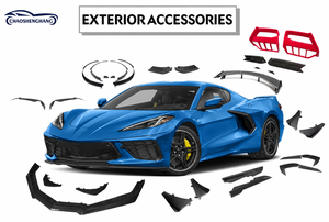 ABS Heckdiffusor für Chevrolet <span class=keywords><strong>Corvette</strong></span> C8 2020 Heckstoßstange Außenstyling-Zierleiste - Product Image 6