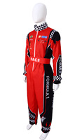 Costume de pilote de course pour adultes et enfants, ensemble de combinaisons assorties pour la famille, pour hommes et femmes, Halloween et cosplay