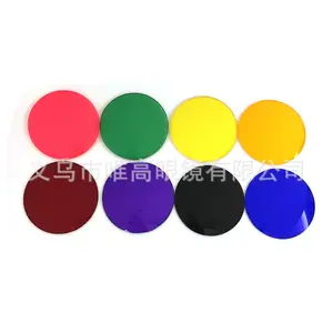 Vapore punk lenti a colori per PC lenti ad alta resistenza lenti circolari antigraffio con un diametro di 5cm