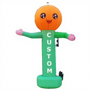 Frutta Negozio Negozio Pubblicità Accogliere Le Persone 10ft Gonfiabile Agitando La Mano Mandarino Palloncino/Gonfiabile HA CONDOTTO LA Luce di Ballo Del Tubo - Product Image 1