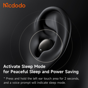 Mcdodo 449 Auricolari per il Sonno, 24 Ore di Autonomia, Design Ergonomico Senza Dolore, V5.4, Batteria Sicura, Cuffie Wireless con Custodia di Ricarica - Product Image 3