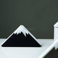 Boîte à mouchoirs en béton en forme de montagne de neige style industriel Natural Vibe Collision Boîte à papier porte-serviettes en métal au design classique