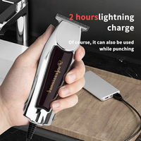 Tondeuse et coupe-cheveux professionnels électriques avec lame en acier inoxydable, étanche IPX6, moteur à balais multifonctionnel, écran LED