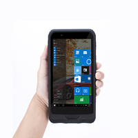 Colector de datos de computadora móvil portátil con sistema Windows de 6 pulgadas Tablet PC con escaneo de código de barras 2D PDA resistente con gatillo