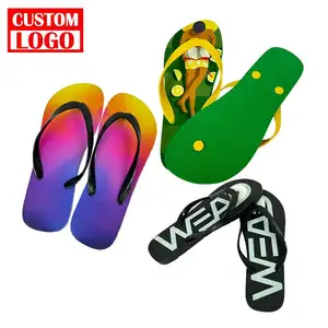 Personalization Heat Transfer Printing Children Flop Promotional Customized Printed Non-Slip Soft Sole Outdoor Women Flip Flops