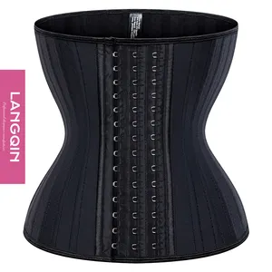 waist trainer shaper latex women for colombia under bust steel boned private label custom logo gaine ventre plat minceur