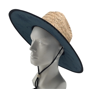 Sombreros de paja de verano 2025 bajo pesca salvavidas sombreros de paja logotipo personalizado bajo estampado Sombrero sombrilla sombreros - Product Image 6