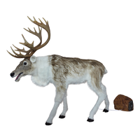 Modèle de cerf animé en fibre de verre réaliste avec Bluetooth, décoration de Noël, renne, élan, ornement pour la maison, décoration de vacances, cadeau, présentoir
