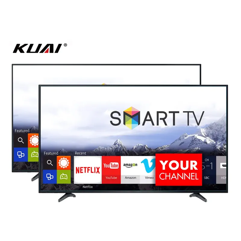 Özel boyut düz ekran televizyon 43 50 55 70 85 100 120 inç 4k ultra Hd Led Tv akıllı televizyon seti