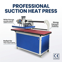Presse à chaud antidérapante à ventouse pour tissus fins 60x80cm, machine de sublimation pneumatique entièrement automatique à double station