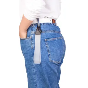 אישית PVC פלסטיק קצר יד KeyChain שקוף באיכות גבוהה אופנה Wristlet מטליות טלפון מצלמה ג 'ינס שרוכי תיק