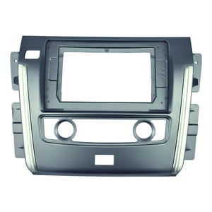 Fascias d'autoradio pour NISSAN Patrol 2015-2020 Kit de tableau de bord 10 pouces Installation du tableau de bord Cadre de garniture Panneau stéréo Lunette - Product Image 1