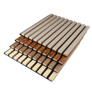 Villa Absorption Sonore Bois Naturel Mdf Placage Latte Panneau Acoustique pour Mur - Product Image 1