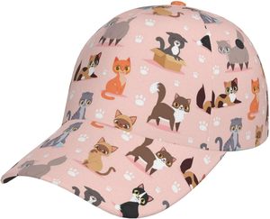 Mignon drôle chat casquette de Baseball pour femmes hommes réglable Animal chat Snapback chapeaux de Baseball - Product Image 4