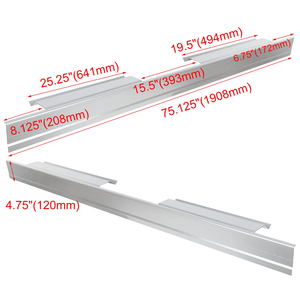 Paneles Exteriores de los Estribos para F-150 Pickup <span class=keywords><strong>Lincoln</strong></span> <span class=keywords><strong>Mark</strong></span> 4 Puertas, Cabina Doble, Años 2004-2008 - Product Image 6