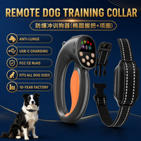 Collier de dressage pour chien avec télécommande, bip, vibration, choc, anti-élan, rechargeable, pour chiens de petite, moyenne et grande taille