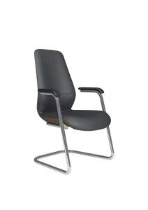 Sedia da Ufficio Direzionale in Vera Pelle di Lusso, Moderna Poltrona Presidenziale in Alluminio con Funzione Reclinabile per Studio e Ufficio - Product Image 6