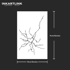 สติกเกอร์สักลาย INKARTLINK สำหรับติดผิวกาย ลายหัวใจ<span class=keywords><strong>แตก</strong></span> กันน้ำ เป็นมิตรกับสิ่งแวดล้อม ติดทนนาน 15 วัน ขายส่งจำนวนมาก - Product Image 4