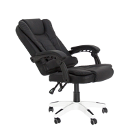 Chaise de bureau pivotante de direction en cuir PU à dossier haut, design moderne et contemporain, confort ergonomique