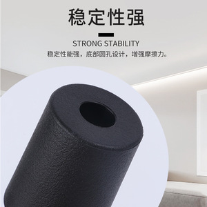 Pata de Mueble de Cocina Cuadrada de Diseño Moderno, Pata de Sofá de Plástico Resistente y Madera Marrón y Negra, Personalizable OEM - Product Image 5