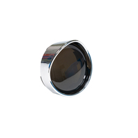 Kit de lentilles de clignotants avec cadre chromé KS17-036 compatible avec Harley-Davidson 60x60mm