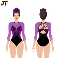 Vêtements de gymnastique rythmique pour filles T & J personnalisés vente en gros de vêtements de performance d'équipe uniformes de pom-pom girl justaucorps