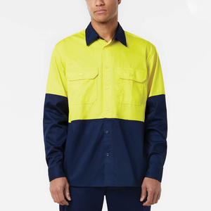 Camisa de Trabajo Industrial para Hombre, 100% Algodón, Logotipo Personalizado, Color de Moda, Manga Larga, Transpirable, de Alta Calidad - Product Image 5