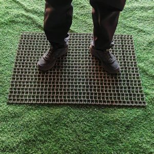 Tapis de dragage robuste en acier galvanisé, <span class=keywords><strong>maille</strong></span> métallique <span class=keywords><strong>rigide</strong></span> 3x4ft 6x4ft pour le terrains de baseball, le nivellement des pelouses, les allées et le traitement du sol - Product Image 6
