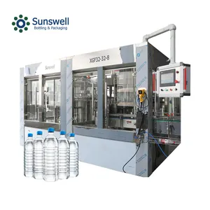 Factory Supply Automatic PET Plastic Bottle Mineral Pure Water Aqua Liquid Filling Bottling Machine