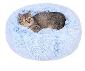 Cojín de felpa calentado para perros, cama ortopédica de alta costura para mascotas, cómoda, 75 CM - Product Image 2