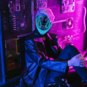 할로윈 공포 독 LED 빛나는 마스크 가장 무도회 파티 무서운 의상 코스프레 롤 플레잉 소품 - Product Image 2