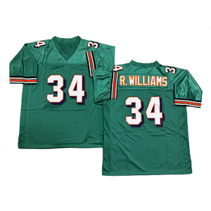 Maglia da Rugby Vintage da Uomo con Cuciture Stile Retrò Bob Griese Dan Marino <span class=keywords><strong>Ricky</strong></span> Williams Larry Csonka Zach Thomas Mark Clayton S - 3XL - Product Image 4