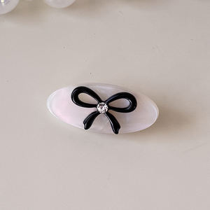 Molletta per capelli in versione coreana con Design a cuore da ragazza con bordo ovale in acetato per frangia per diverse acconciature - Product Image 6