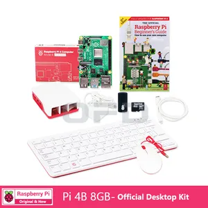 Originele Raspberry Pi 4 Model B 1Gb 2Gb 4Gb 8Gb Ram Kit Officiële Desktop Starter Basisset Schermcamera Raspberry Pi 4 Kit