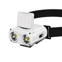 Lampe frontale Wallson Owl Pro pour la pêche de nuit, forte luminosité, recharge par induction, longue autonomie, design à clip pour casquette
