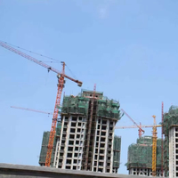 Harga Suku Cadang Pengganti Panel Tuas Kontrol Jarak Jauh PLC Crane Menara Konstruksi Boom 10T 60M, Rangka Pengikat, Inner Climbing HS6024