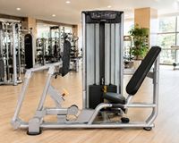 Machine de presse à jambes assise commerciale MRD-VS06, pile de poids de 80 kg, entraîneur robuste pour les membres inférieurs