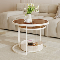 Table basse moderne minimaliste pour petit appartement, table à thé pour salon, table à thé de balcon, combinaison de meubles pour la maison